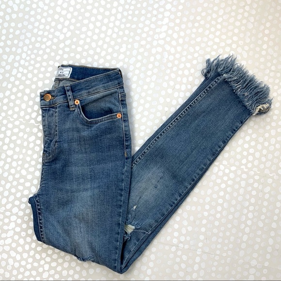 Free people Great Heights Frayed Skinny Jeans - Picture 6 of 15